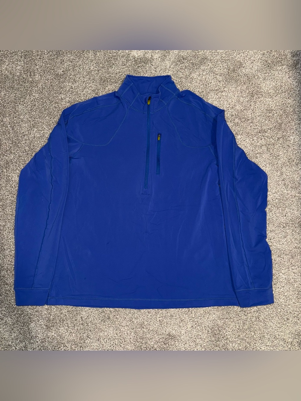 Lululemon Men’s Running Pullover 1/2 Zip Front Blue Size XL